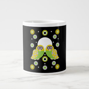Scandinavian Owl Folk Art Extra Grote Beker