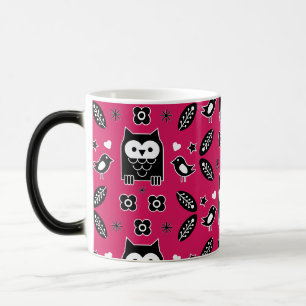 Scandinavian Owl Folk Art Gift Magische Mok