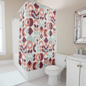 Scandinavian pattern design. Simple modern retro b Douchegordijn (In situ)