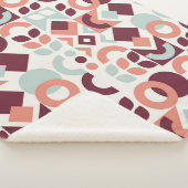 Scandinavian pattern design. Simple modern retro b Sherpa Deken (3/4)