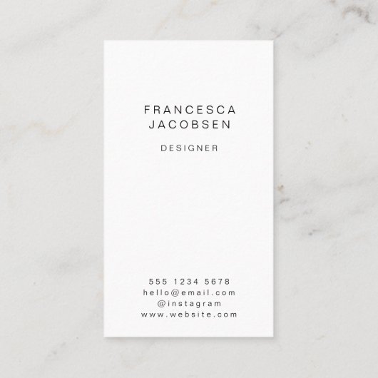 Scandinavian Pattern | Minimalistisch Scandi Moder Visitekaartje (Achterkant)