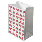 Scandinavian Red Heart Medium Gift Bag Cadeauzakje (Voorkant Gekanteld)