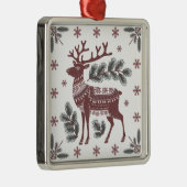 Scandinavian Reindeer Christmas Ornament (Rechts)
