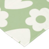 Scandinavian Retro Flowers Floral Pattern Sage Tafelkleed (Gekanteld)