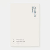 Scandinavian Smoke Blue Minimalist Simple Post-it® Notes (Voorkant)