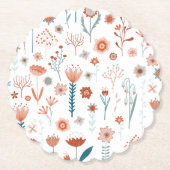 Scandinavian Summer Flowers Kartonnen Onderzetters (Voorkant)