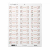 Scandinavian Summer Flowers Return Address Etiket (Full Sheet)