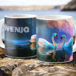 Scandinavian Swan Maiden - Norse Swan Symbol - Koffiemok