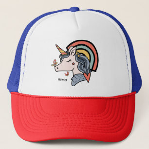 Scandinavian Unicorn Butterfly Trucker Pet