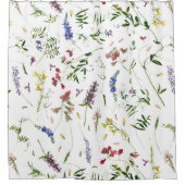 Scandinavian Wildbloemen Meadow Douchegordijn (Voorkant)