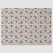 Scandinavian Winter Fox & Holly Forest Tissuepapier (Voorkant)