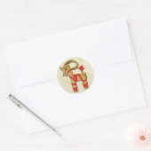 Scandinavian Yule Goat Ronde Sticker (Envelop)