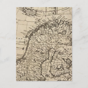 Scandinavië 4 briefkaart