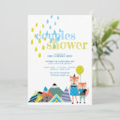 Scandinavie Art Couples Douche Invitations Folk Fo (Debout devant)