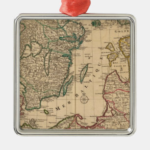 Scandinavië, Baltisch Zee, Zweden, Denemarken Metalen Ornament