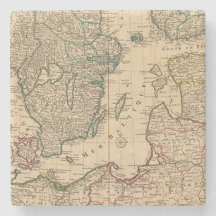 Scandinavië, Baltisch Zee, Zweden, Denemarken Stenen Onderzetter