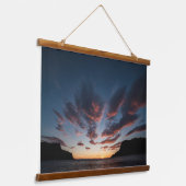 Scandinavië Landschapsfoto Hangend Wandkleed (Gebogen)