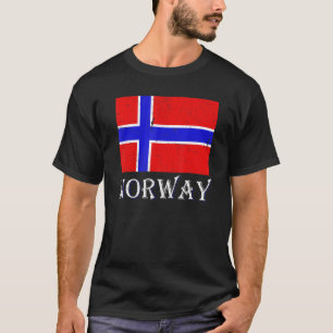 Scandinavië Noords land Noorse vlag Noorwegen T-shirt