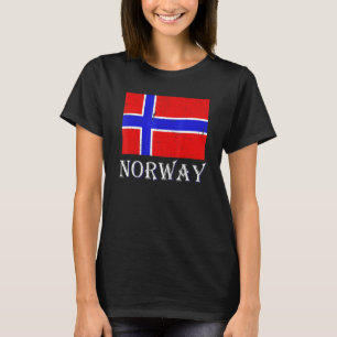 Scandinavië Noords land Noorse vlag Noorwegen T-shirt