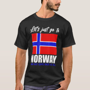 Scandinavië Noorse Vlag Noordse Landen Noorwegen T-shirt