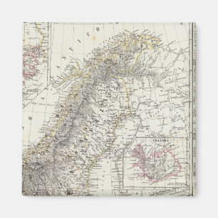 Scandinavië, Zweden, Noorwegen Magneet