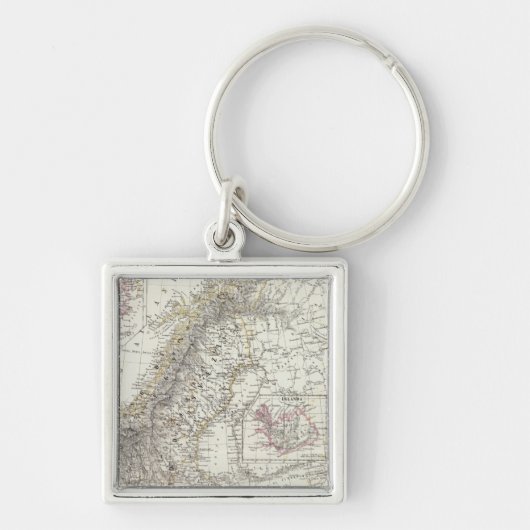 Scandinavië, Zweden, Noorwegen Sleutelhanger (Voorkant)