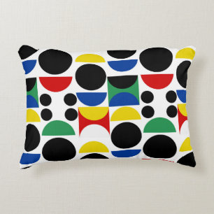 Scandinavisch Bauhaus-patroon uit het midden van d Accent Kussen