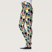 Scandinavisch Bauhaus-patroon uit het midden van d Leggings (Links)