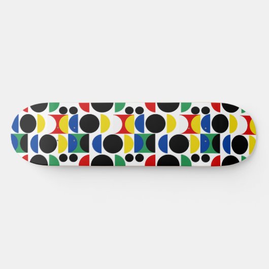 Scandinavisch Bauhaus-patroon uit het midden van d Skateboard (Horizontaal)
