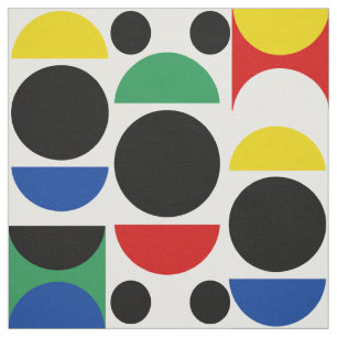 Scandinavisch Bauhaus-patroon uit het midden van d Stof