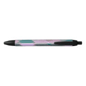Scandinavisch Blauwgroen Roze Aangepast Zwarte Inkt Pen (Achterkant)