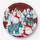 Scandinavisch Bord kerstpapier (Voorkant)