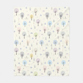 Scandinavisch bosnaadloos patroonpatroon fleece deken