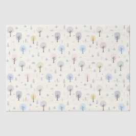 Scandinavisch bosnaadloos patroonpatroon tissuepapier