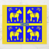 Scandinavisch design, likeurfles etiket (Enkel label)