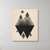 Scandinavisch geïnspireerd driehoeksontwerp canvas afdruk (Voorkant)