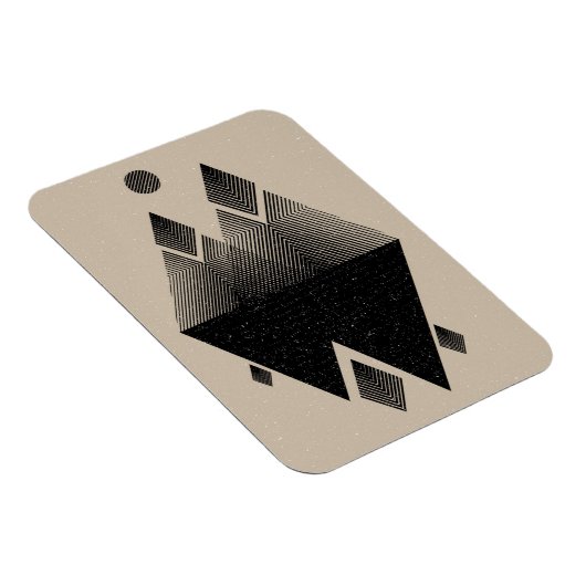 Scandinavisch geïnspireerd driehoeksontwerp magneet (Rechterzijde)
