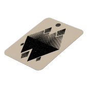 Scandinavisch geïnspireerd driehoeksontwerp magneet (Linkerzijde)