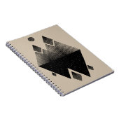 Scandinavisch geïnspireerd driehoeksontwerp notitieboek (Rechterzijde)