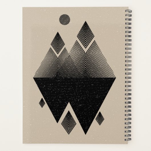 Scandinavisch geïnspireerd driehoeksontwerp planner (Achterkant)