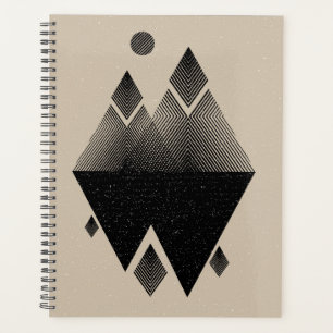 Scandinavisch geïnspireerd driehoeksontwerp planner