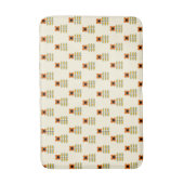 Scandinavisch geïnspireerd Oranje Floral Pattern Badmat (Voorkant Verticaal)