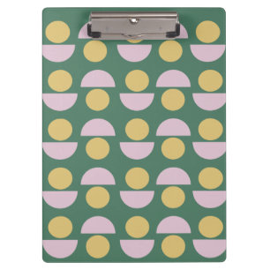 Scandinavisch geometric Floral Pattern in Green Klembord