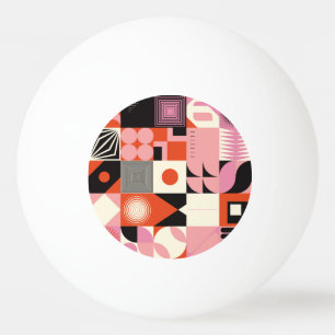 Scandinavisch geometrisch: kleurrijk kunstwerkpatr pingpongballen