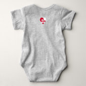 Scandinavisch hart Baby Bodysuit (Achterkant)