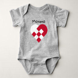 Scandinavisch hart Baby Bodysuit