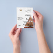 Scandinavisch Japandi Modern Abstract Data te Redd Flyer (Hand)