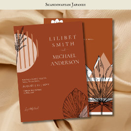 Scandinavisch Japandi Modern Abstract Data te Rese Kaart