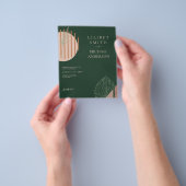 Scandinavisch Japandi Modern Abstract Save Dates Flyer (Hand)