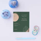 Scandinavisch Japandi Modern Abstract Save Dates Flyer (Enkel)